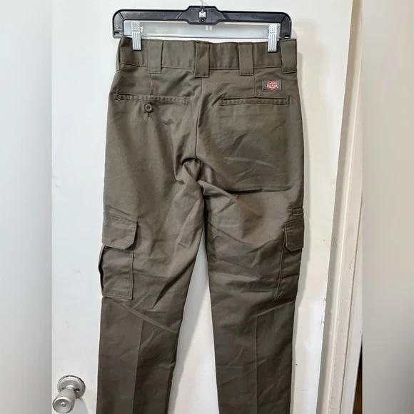 Dickies Flex Straight Pants Size 28 Mens Cargo Dark Olive Green Straight - Picture 6 of 11